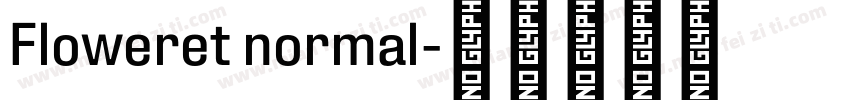 Floweret normal字体转换